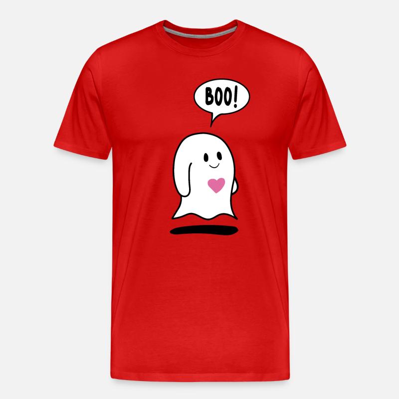 Kleiner Geist, Geist mit Herz - Männer Premium Bio T-Shirt - Rot