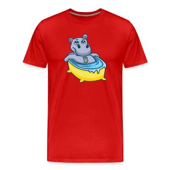 UKRAINE slava ukraini Freedom ukrainian-LIFE - Men's Premium Organic T-Shirt - red - Front - Damien (186cm)