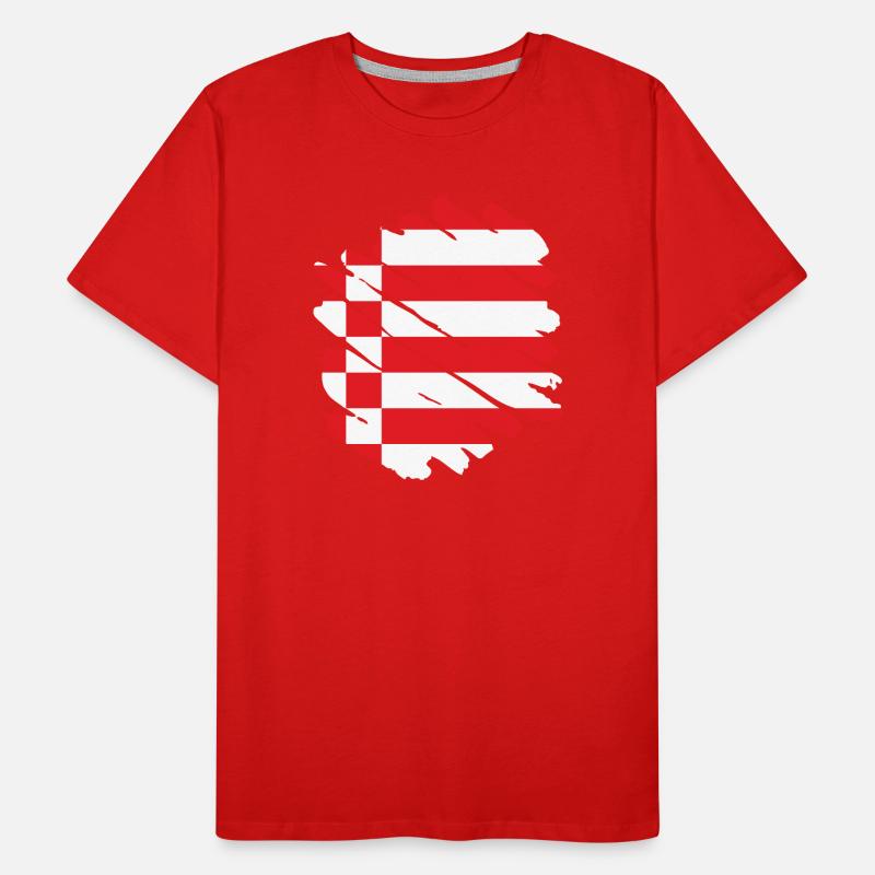 Drapeau de Brême Drapeau de Brême T-shirt bio Premium Homme