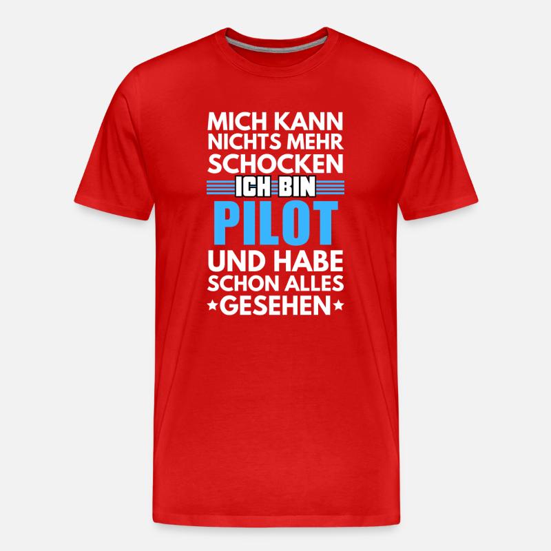 Nicht schockbarer Pilot - Männer Premium Bio T-Shirt - undefined