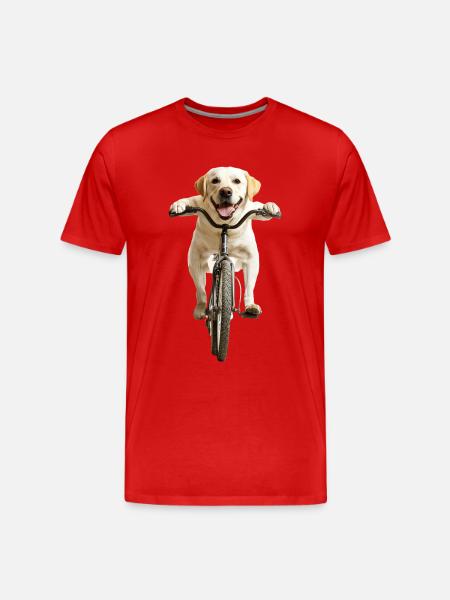 Labrador Retriever - Männer Premium Bio T-Shirt - Rot