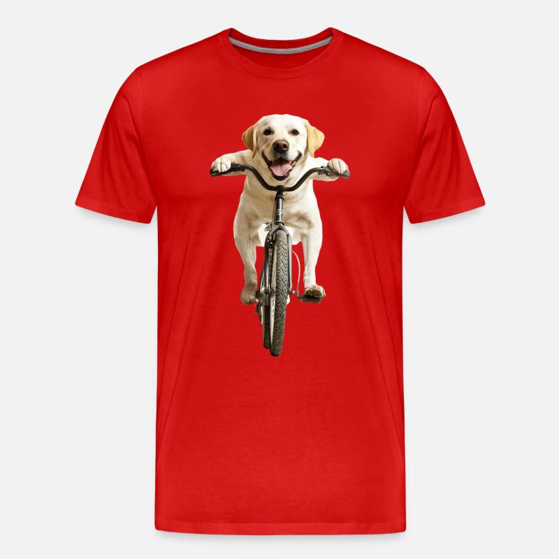 Labrador Retriever - Männer Premium Bio T-Shirt - Rot