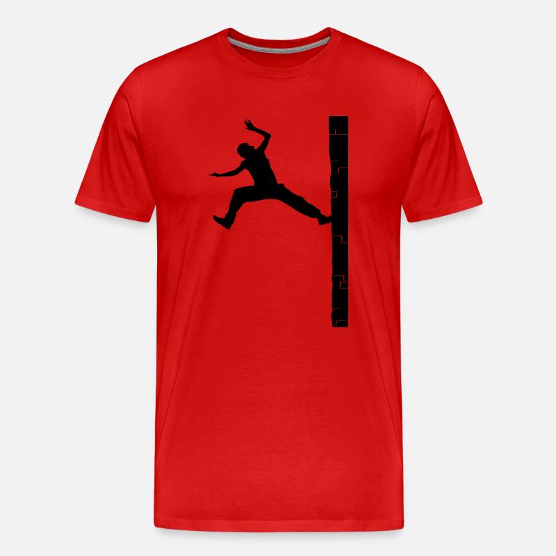 Parkour - Männer Premium Bio T-Shirt - Rot