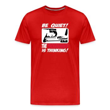 theprogrammer_3c - Männer Premium Bio T-Shirt - Rot - Vorne - Damien (186cm)