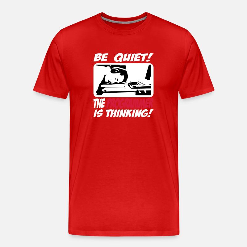 theprogrammer_3c - Männer Premium Bio T-Shirt - Rot