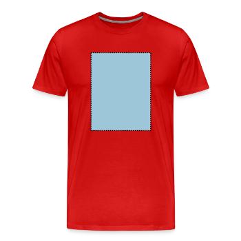 Rechteck gepunktet gefüll - Männer Premium Bio T-Shirt - Rot - Vorne - Damien (186cm)
