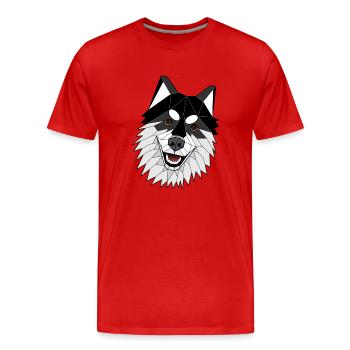 Lapinkoira - Männer Premium Bio T-Shirt - Rot - Vorne - Damien (186cm)