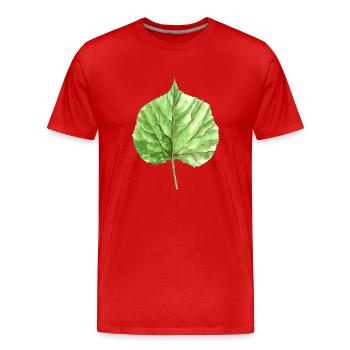 Lindenblatt - T-shirt bio Premium Homme - rouge - Devant - Damien (186cm)