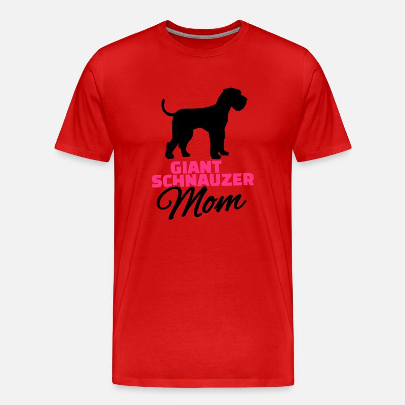 Riesenschnauzer - Männer Premium Bio T-Shirt - Rot