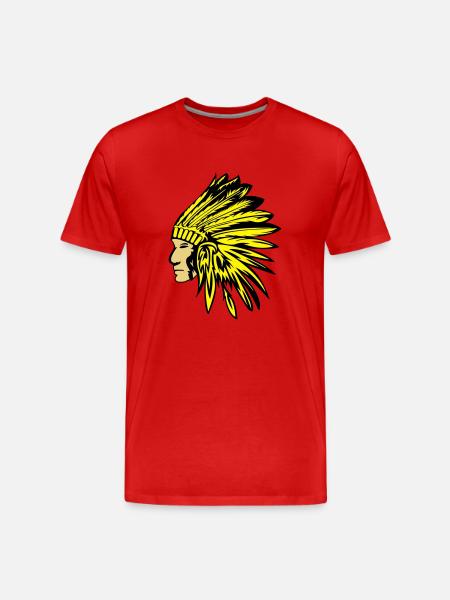 indianer - Men's Premium Organic T-Shirt - red