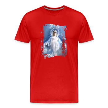 Holly Mary Maria Madonna Mariana Jungfrau Maria - Männer Premium Bio T-Shirt - Rot - Vorne - Damien (186cm)