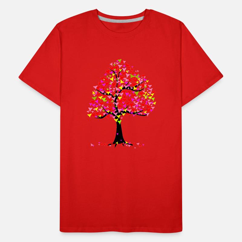 Summer Hearts Tree Men's Premium Organic T-Shirt