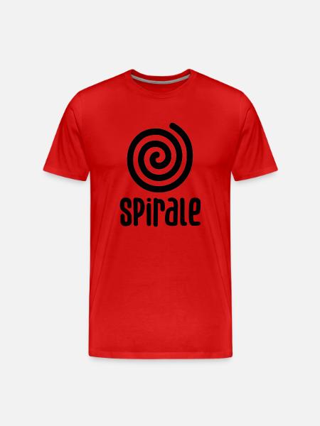Techno music house spiral gift - Men's Premium Organic T-Shirt - red