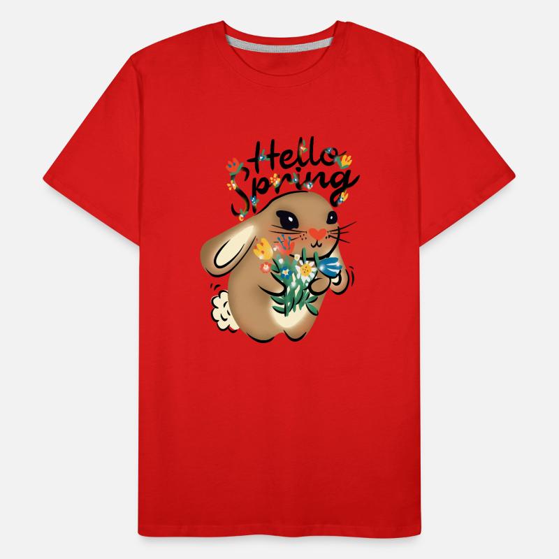 Hello Spring Men's Premium Organic T-Shirt