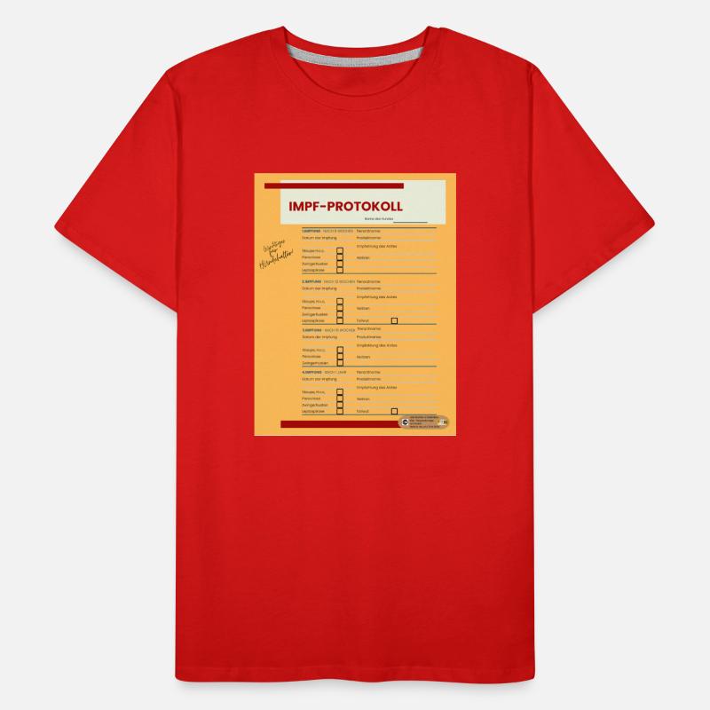 Vaccination protocol Men's Premium Organic T-Shirt