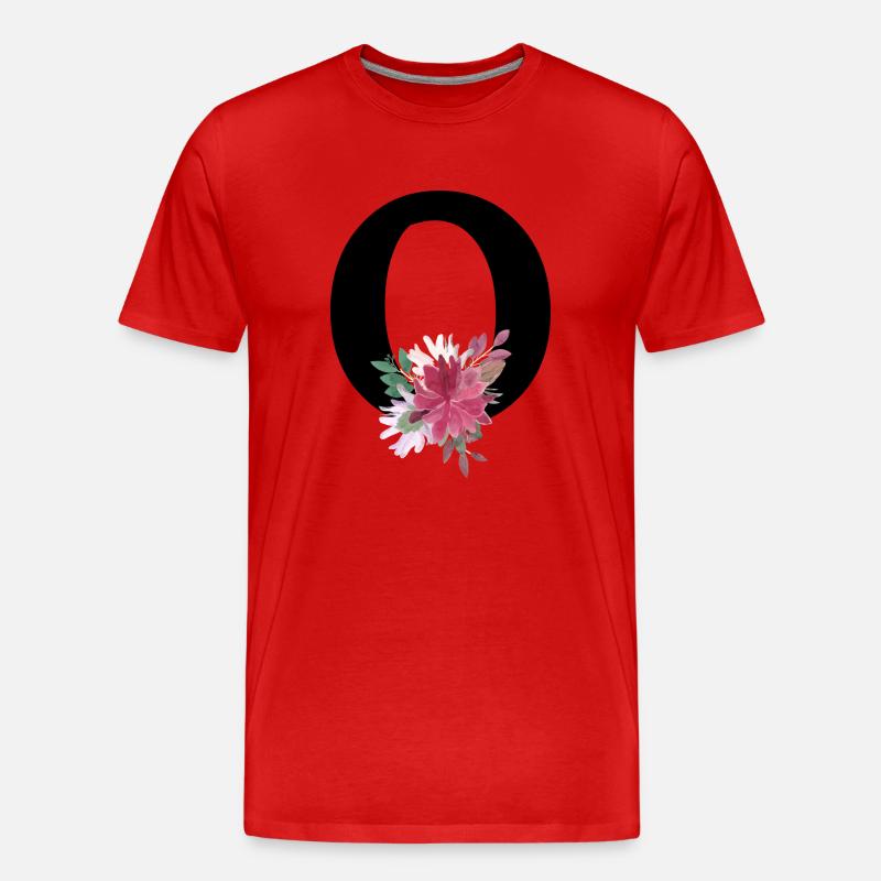 Blumenbrief - Männer Premium Bio T-Shirt - Rot