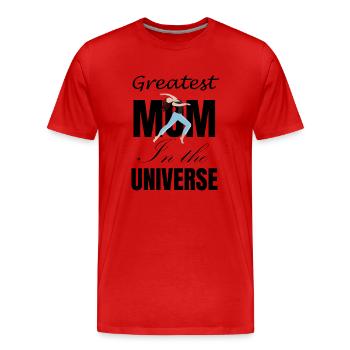 Danse Musique de danse - T-shirt bio Premium Homme - rouge - Devant - Damien (186cm)