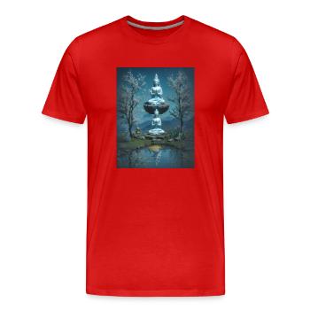 Harmony & Harmony - Men's Premium Organic T-Shirt - red - Front - Damien (186cm)
