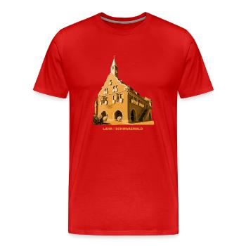 Mairie de Lahr Forêt-Noire Bade-Wurtemberg - T-shirt bio Premium Homme - rouge - Devant - Damien (186cm)