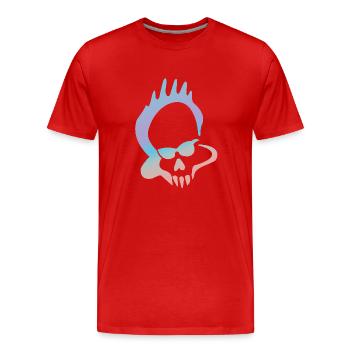 Logo Mansi Venice - Männer Premium Bio T-Shirt - Rot - Vorne - Damien (186cm)