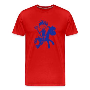 prince - T-shirt bio Premium Homme - rouge - Devant - Damien (186cm)
