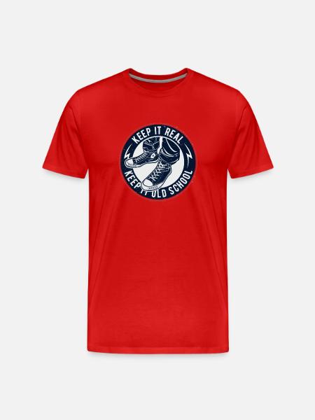 Keep It Oldschool - Men's Premium Organic T-Shirt - red