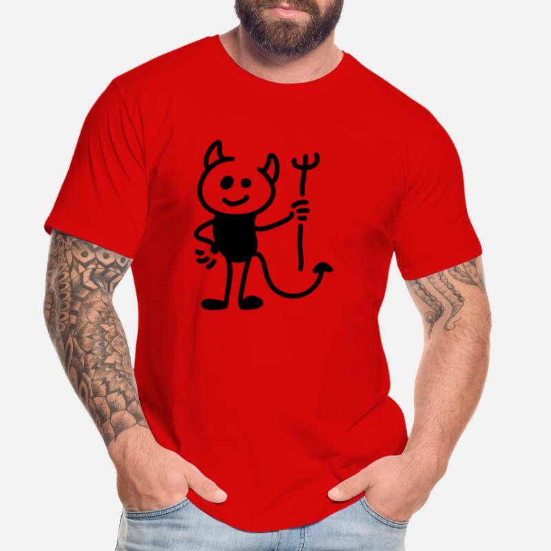 Little Devil - Line Men's Premium Organic T-Shirt