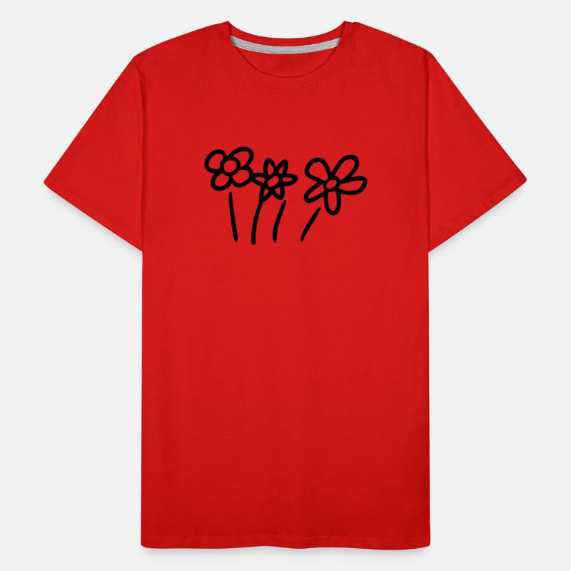 3 Flowers Men's Premium Organic T-Shirt
