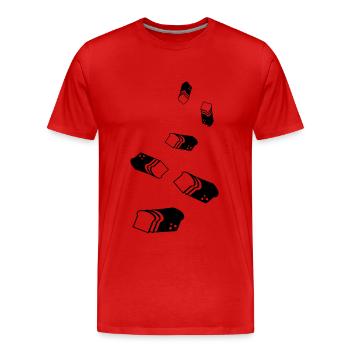 Brot icon symbol - Männer Premium Bio T-Shirt - Rot - Vorne - Damien (186cm)