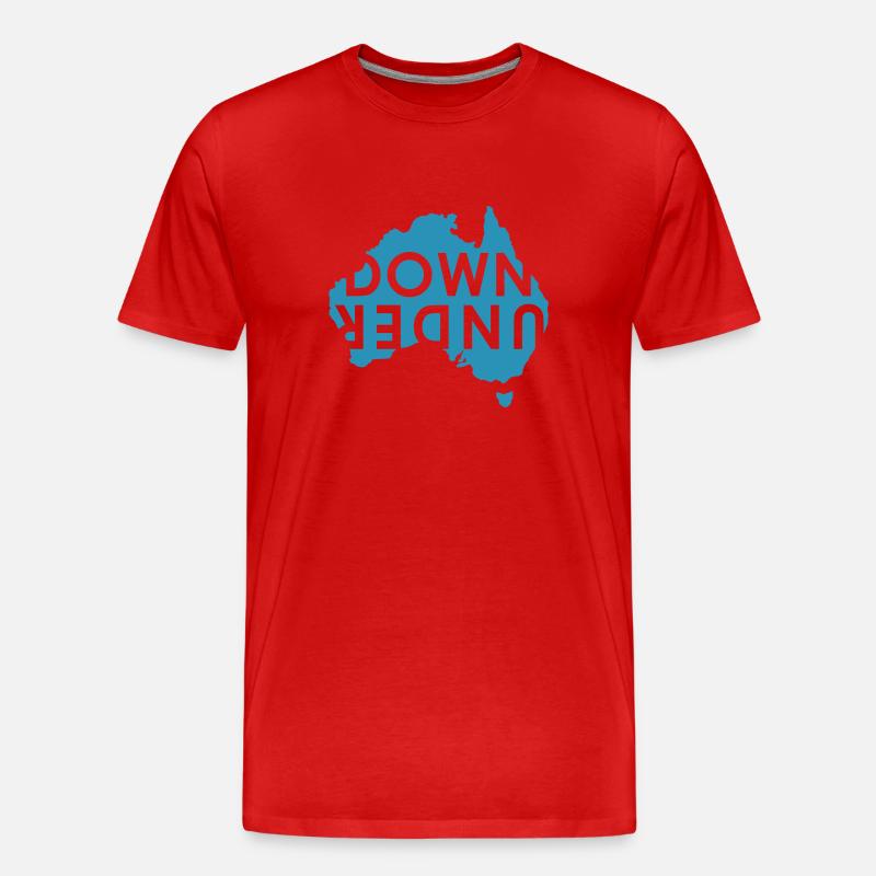 australia Down Under Landmark Australien - Männer Premium Bio T-Shirt - Rot