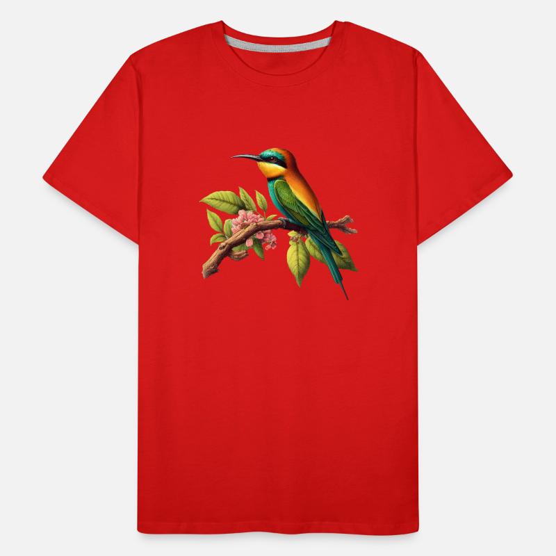 Bee-eater Merops Apiaster Bird Men's Premium Organic T-Shirt