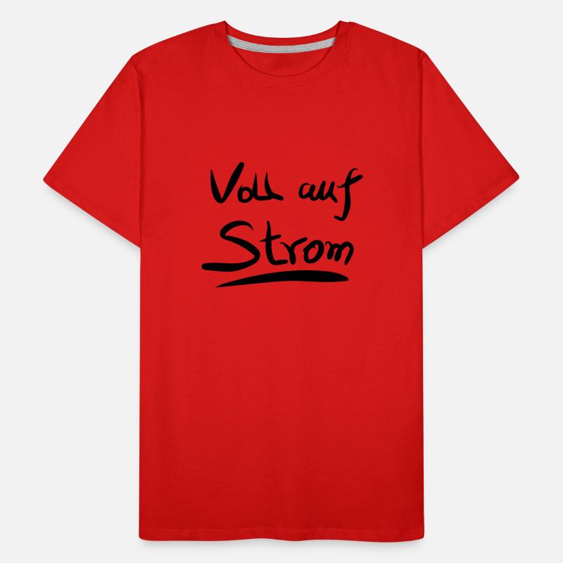 vollaufstrom Männer Premium Bio T-Shirt