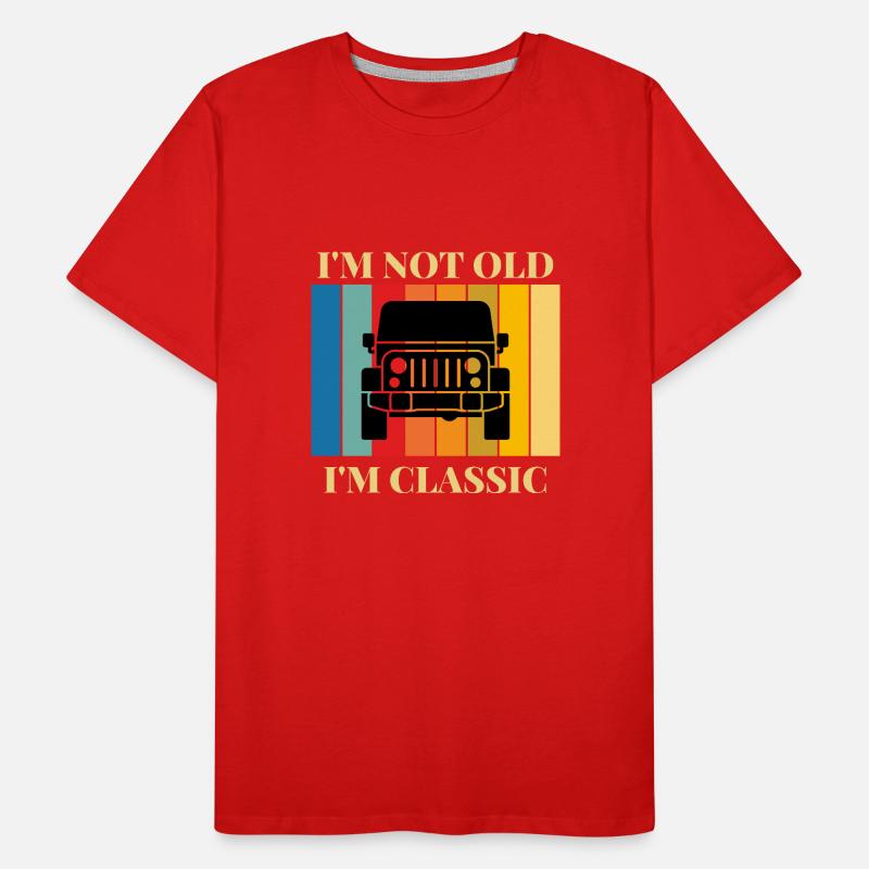 Ich bin nicht alt, ich bin ein Klassiker-Auto Männer Premium Bio T-Shirt