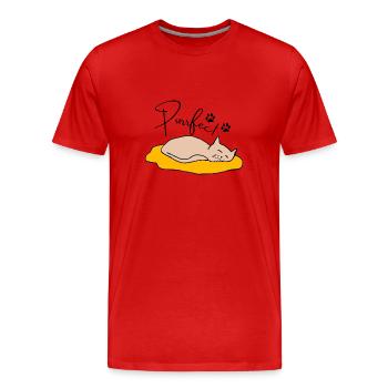 Parfait - T-shirt bio Premium Homme - rouge - Devant - Damien (186cm)