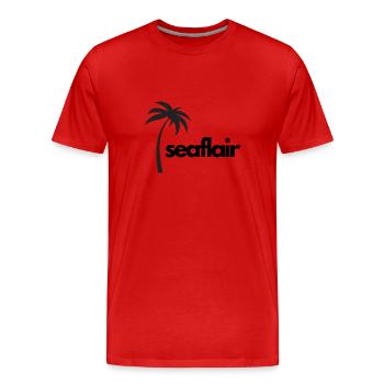 Sensation d’été - T-shirt bio Premium Homme - rouge - Devant - Damien (186cm)