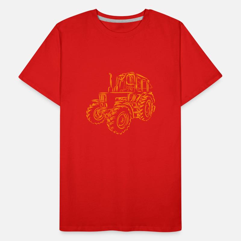 Traktor Belarus MTS 82 Männer Premium Bio T-Shirt