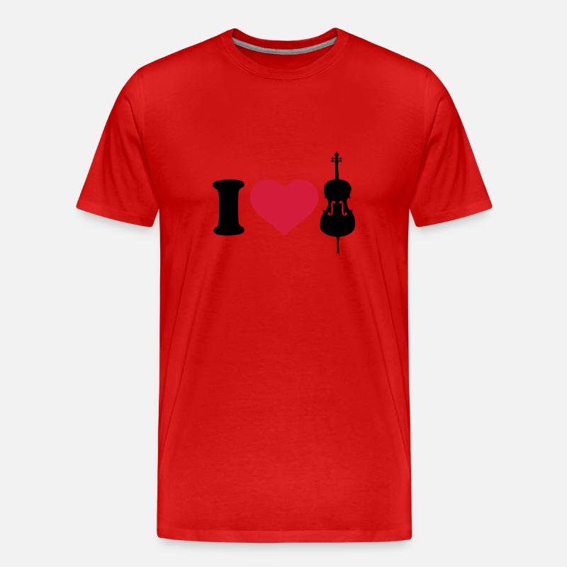 Cello - Männer Premium Bio T-Shirt - Rot