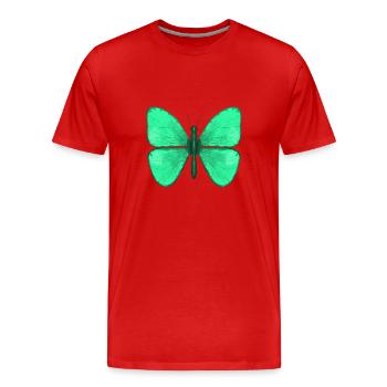 Papillon - T-shirt bio Premium Homme - rouge - Devant - Damien (186cm)