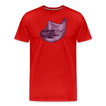 Mask - Men's Premium Organic T-Shirt - red - Front - Damien (186cm)