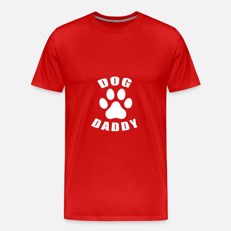 Dog Daddy - Männer Premium Bio T-Shirt - Rot