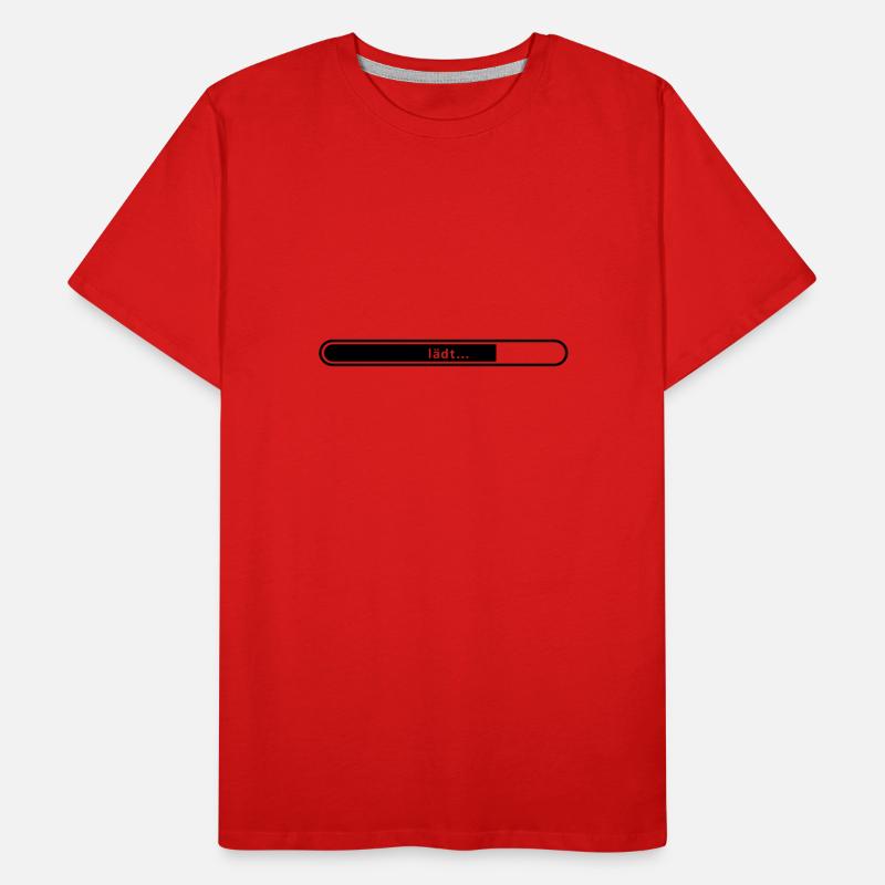 Loading bar status bar installation time Men's Premium Organic T-Shirt