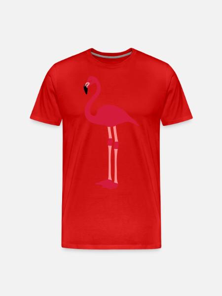 flamingo - Men's Premium Organic T-Shirt - red