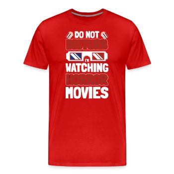 Cinema Filmklappe Filmfestival Festival - Men's Premium Organic T-Shirt - red - Front - Damien (186cm)