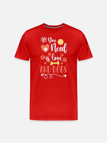 Dog Owners Dear Owners - Men's Premium Organic T-Shirt - red