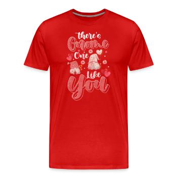 Wichtel Gartenzwerg Weihnachten Winzig - Männer Premium Bio T-Shirt - Rot - Vorne - Damien (186cm)