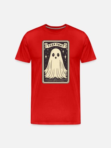 Tarot Card Mind - Men's Premium Organic T-Shirt - red
