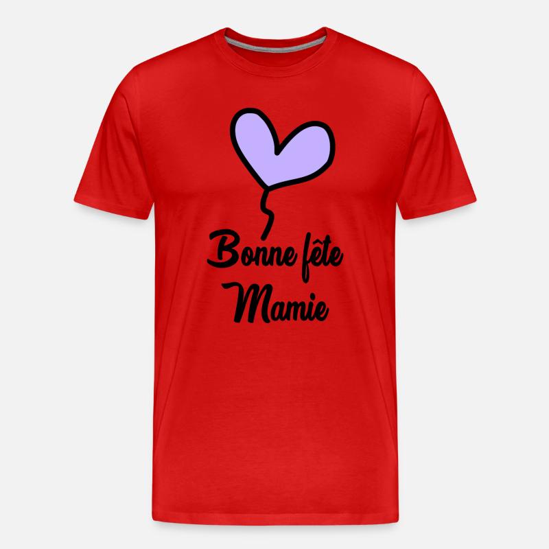 OMA. MUTTERTAG - Männer Premium Bio T-Shirt - Rot