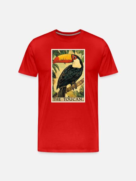 Toucans Toucan - Men's Premium Organic T-Shirt - red