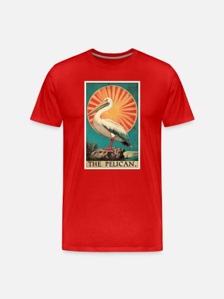 Pelicans Pelican - Men's Premium Organic T-Shirt - red