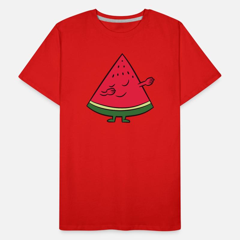 Watermelon - Dab, dabbing, dancing Men's Premium Organic T-Shirt